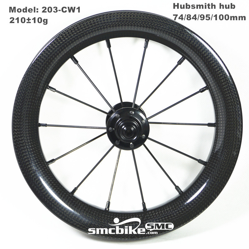 SMC 203-CW1 12" 203 Carbon wheels for Strider Kids' Balance Bike