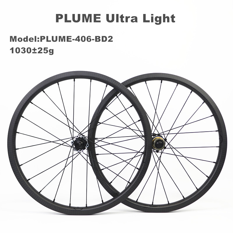 Plume Ultra light 20 inch 406 Carbon Wheels for Birdy bike support XDR