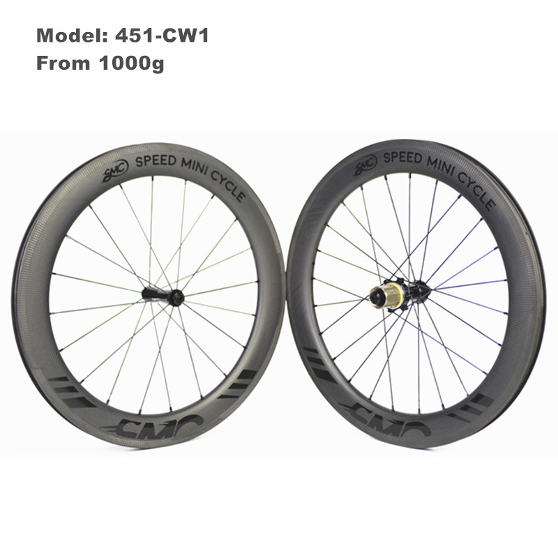 SMC-451-CW1 20 inch 451 Custom Carbon wheels for Rim Brake Folding Bike
