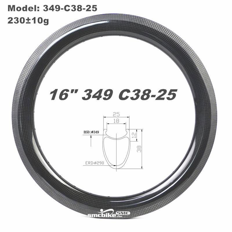 SMC 16inch 349 carbon rim