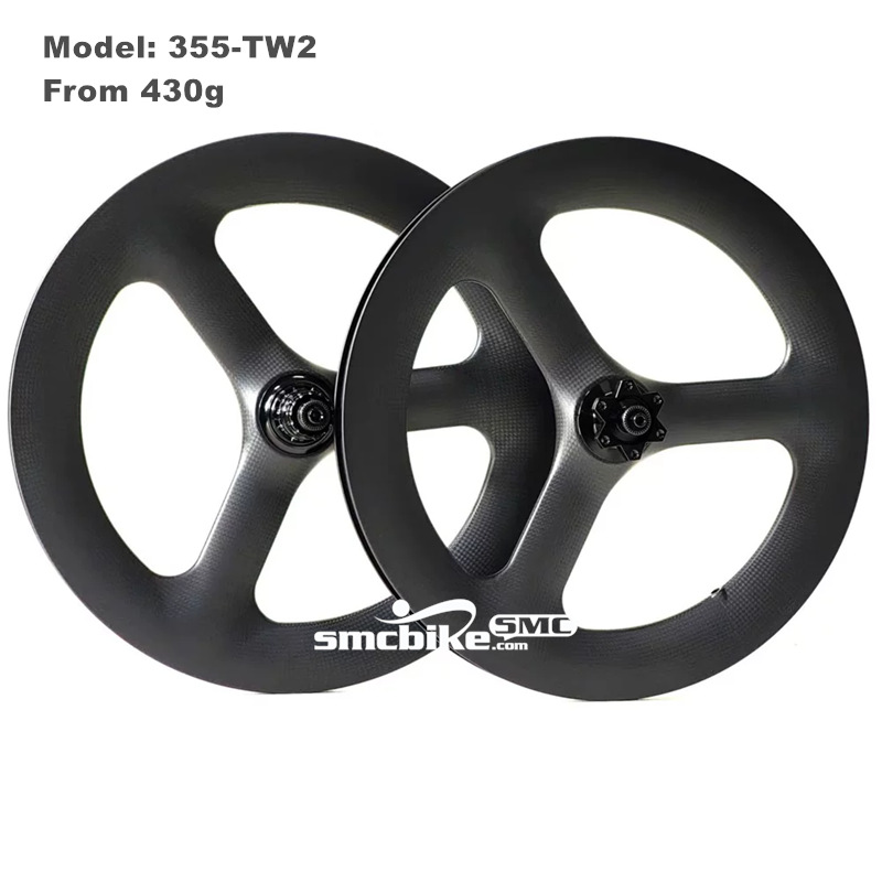 SMC 18inch 355 Tri-spokes carbon wheelset
