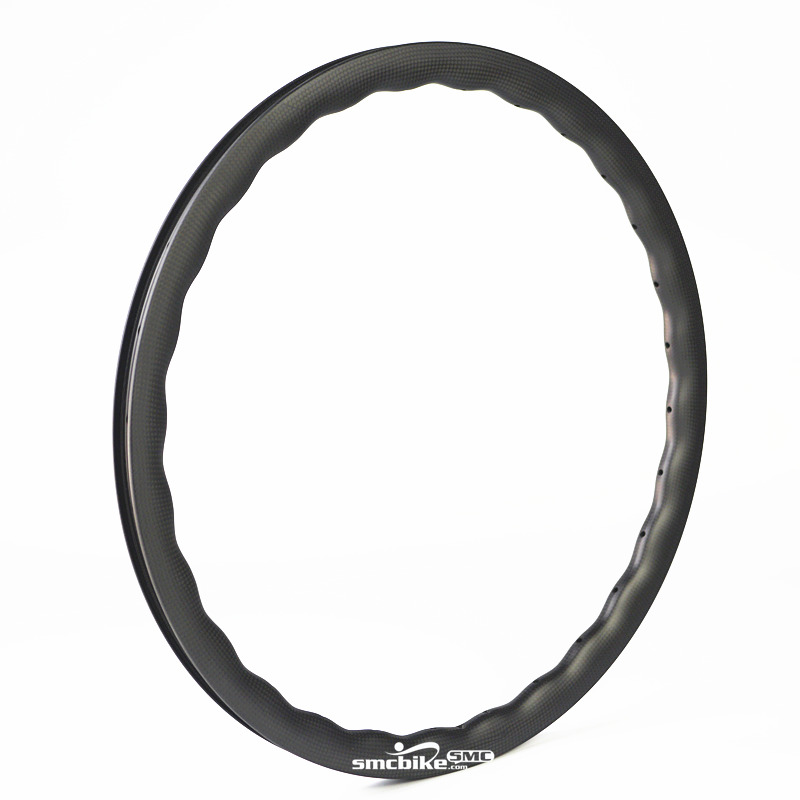 SMC 20inch 451 28&25MM waves carbon rim