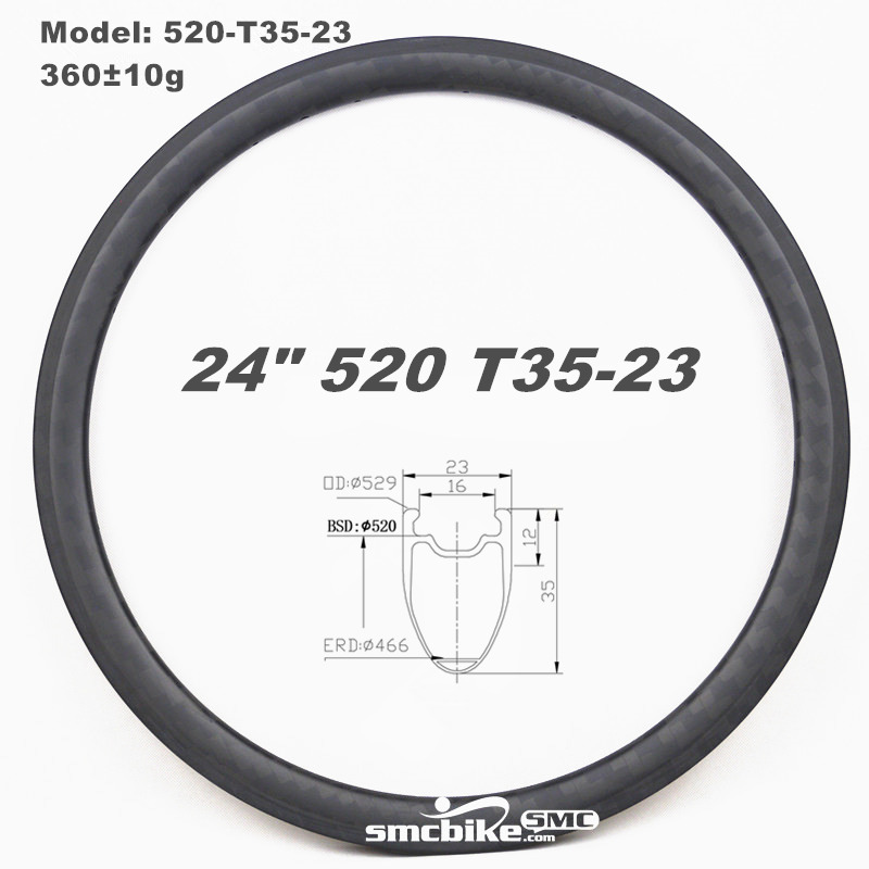 24 inch carbon wheels