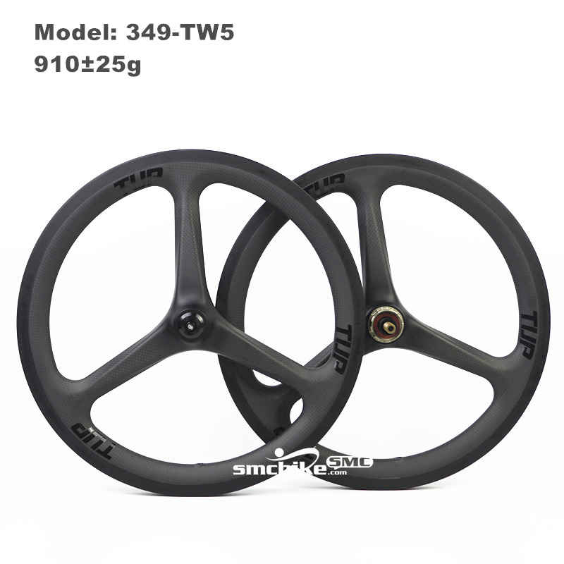 SMC 16inch 349 Tri-spokes carbon wheelset