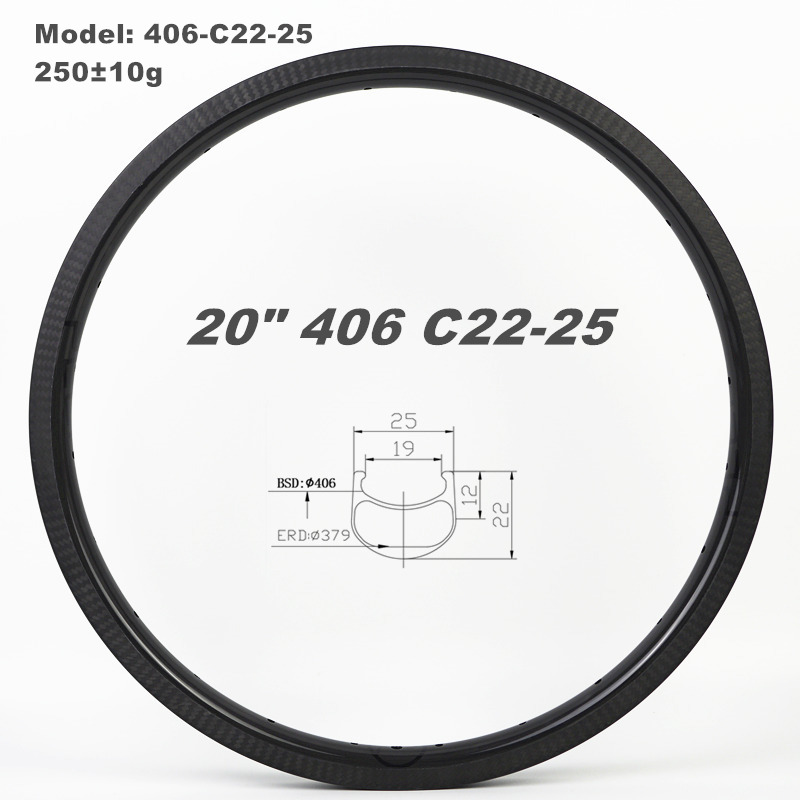 SMC 20inch 406 22MM Carbon rim